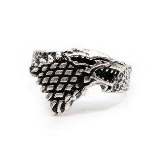 Viking Ring Wolf Zilverkleurig