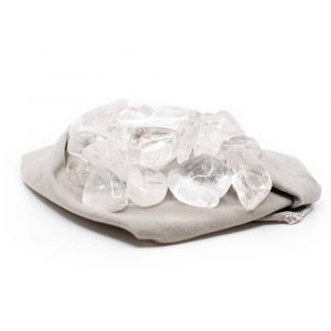 Trommelstenen Bergkristal Oplaadmix (20 tot 40 mm) â€“ 200 gram