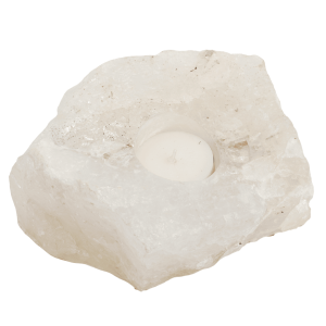 Waxinelichthouder Edelsteen Sneeuwkwarts (ca. 1000 ~ 2000 gram)