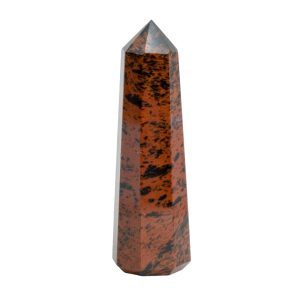 Edelsteen Obelisk Punt Mahonie Obsidiaan (60 - 90 mm)