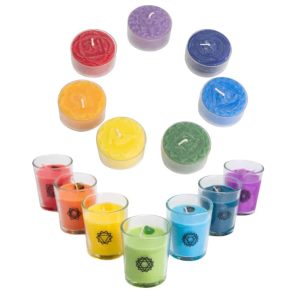 Fair Trade 7 Chakra Kaarsen Set - Bundel