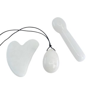 Witte Jade Massage Set - Bundel